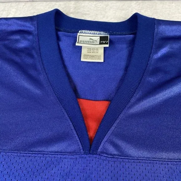 Vintage 90s Puma New‎ York Giants Jason Sehorn #31 Jersey Mens Size 2XL Blue